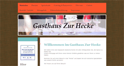Desktop Screenshot of pension-hecke.de