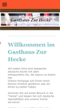 Mobile Screenshot of pension-hecke.de